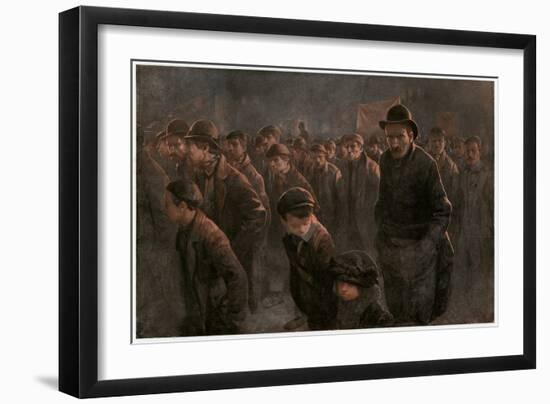 March of Unemployed-John Hassall-Framed Art Print