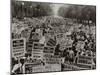 March on Washington, African Americans with Civil Rights Signs, Aug. 28, 1963-null-Mounted Photo