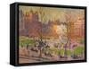 'March Sunshine, Leicester Square', c1914-Emile Claus-Framed Stretched Canvas