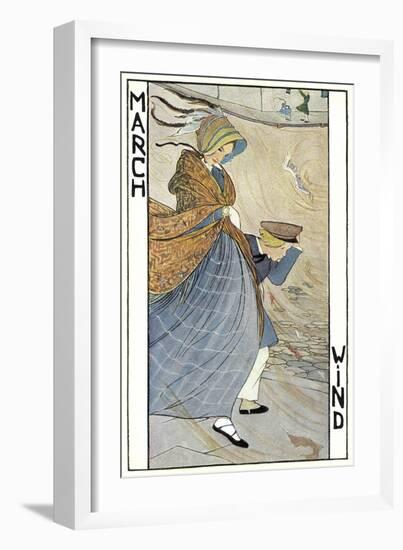 March Wind-Found Image Press-Framed Giclee Print