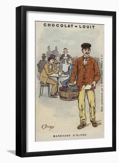 Marchand D'Olives-Louis Borgex-Framed Giclee Print