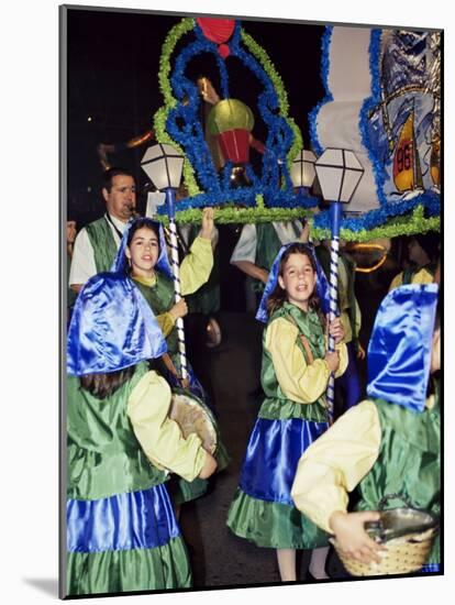 Marchas Populares During the Festas Dos Santos Populares, Avenida Da Liberdade, Lisbon, Portugal-Alain Evrard-Mounted Photographic Print