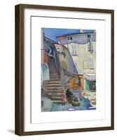 Marché à Saint-Tropez, la Place aux Herbes-Albert Marquet-Framed Premium Giclee Print