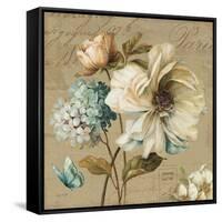 Marche de Fleurs Blue II-Lisa Audit-Framed Stretched Canvas