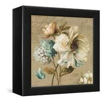 Marche de Fleurs Blue II-Lisa Audit-Framed Stretched Canvas