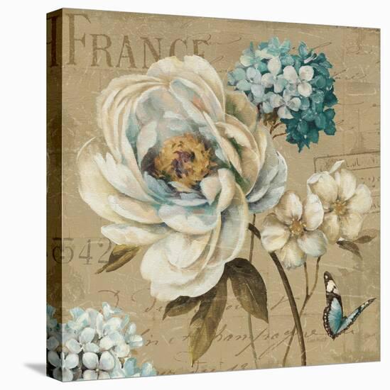 Marche de Fleurs Blue III-Lisa Audit-Stretched Canvas