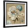 Marche de Fleurs Blue III-Lisa Audit-Framed Art Print