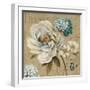 Marche de Fleurs Blue III-Lisa Audit-Framed Art Print