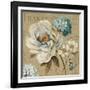 Marche de Fleurs Blue III-Lisa Audit-Framed Art Print