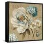 Marche de Fleurs Blue III-Lisa Audit-Framed Stretched Canvas