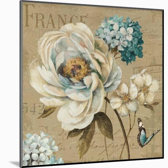 Marche de Fleurs Blue III-Lisa Audit-Mounted Art Print