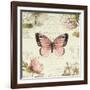 Marche de Fleurs Butterfly I-Lisa Audit-Framed Art Print