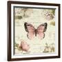 Marche de Fleurs Butterfly I-Lisa Audit-Framed Art Print