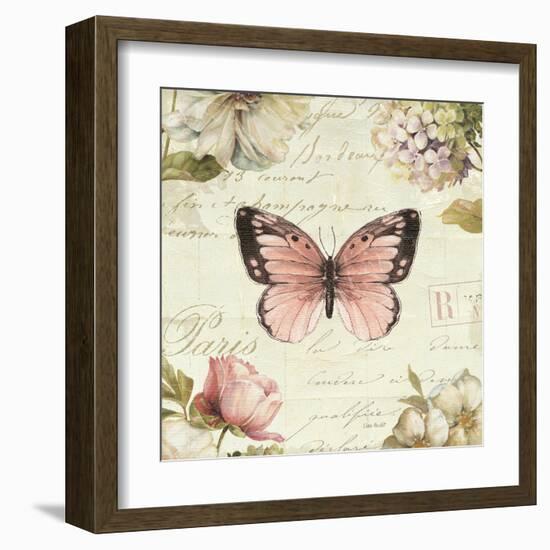 Marche de Fleurs Butterfly I-Lisa Audit-Framed Art Print