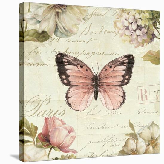 Marche de Fleurs Butterfly I-Lisa Audit-Stretched Canvas