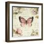 Marche de Fleurs Butterfly I-Lisa Audit-Framed Art Print