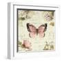 Marche de Fleurs Butterfly I-Lisa Audit-Framed Art Print