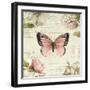 Marche de Fleurs Butterfly I-Lisa Audit-Framed Art Print