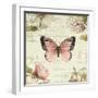 Marche de Fleurs Butterfly I-Lisa Audit-Framed Art Print