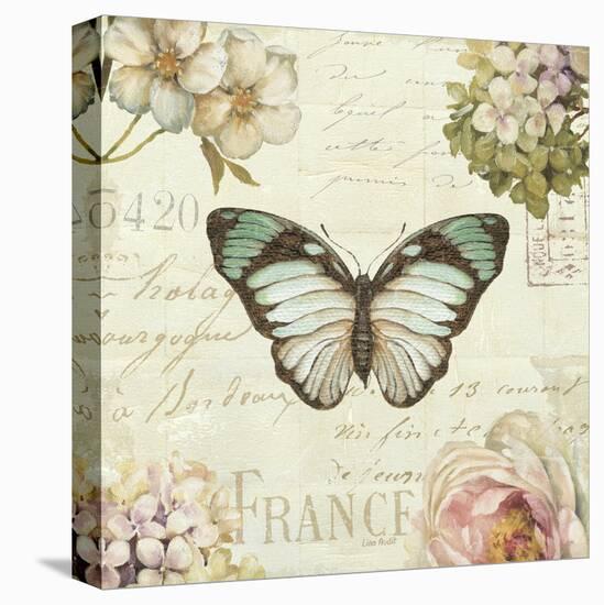 Marche de Fleurs Butterfly II-Lisa Audit-Stretched Canvas