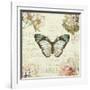 Marche de Fleurs Butterfly II-Lisa Audit-Framed Art Print