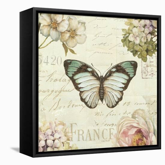 Marche de Fleurs Butterfly II-Lisa Audit-Framed Stretched Canvas