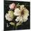 Marche de Fleurs on Black II-Lisa Audit-Mounted Art Print