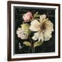 Marche de Fleurs on Black II-Lisa Audit-Framed Art Print