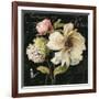 Marche de Fleurs on Black II-Lisa Audit-Framed Art Print