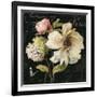 Marche de Fleurs on Black II-Lisa Audit-Framed Art Print