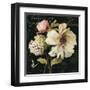 Marche de Fleurs on Black II-Lisa Audit-Framed Art Print