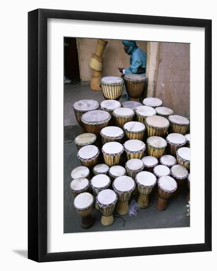 Marche Des Artisans (Artisans Market), Djembe, Bamako, Mali, Africa-Bruno Morandi-Framed Photographic Print