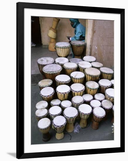 Marche Des Artisans (Artisans Market), Djembe, Bamako, Mali, Africa-Bruno Morandi-Framed Photographic Print