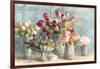 Marche des Fleurs Blue Gold-Danhui Nai-Framed Art Print