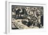 Marché En Auvergne - From Au Pied Des Puys, 1919-Maurice Busset-Framed Giclee Print