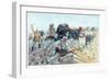 Marche Ou Creve Soldiers De La Legion Etrangere Francaise - French Foreign Legion: “” March or Die”-Giuseppe Rava-Framed Giclee Print