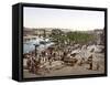 Marché Saint Antoine, Quay Des Célestins, Lyons, C.1900-null-Framed Stretched Canvas