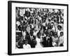 Marchers Carrying American Flags and Signs During the Walk to Freedom For Racial Equality-Francis Miller-Framed Photographic Print