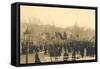 Marchers in St Petersburg, Russian Revolution, 1917-null-Framed Stretched Canvas