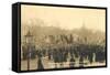 Marchers in St Petersburg, Russian Revolution, 1917-null-Framed Stretched Canvas