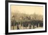 Marchers in St Petersburg, Russian Revolution, 1917-null-Framed Photographic Print