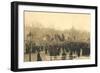 Marchers in St Petersburg, Russian Revolution, 1917-null-Framed Photographic Print