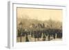 Marchers in St Petersburg, Russian Revolution, 1917-null-Framed Photographic Print