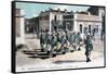 Marching Band, French Foreign Legion, C1910-null-Framed Stretched Canvas