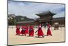 Marching Band in Bright Traditional Dress, South Korea-Eleanor Scriven-Mounted Photographic Print