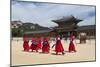 Marching Band in Bright Traditional Dress, South Korea-Eleanor Scriven-Mounted Photographic Print