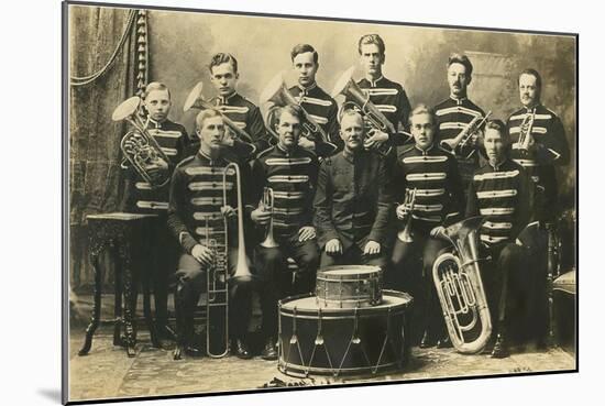 Marching Band Photo-null-Mounted Art Print