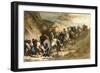 Marching Crowd-Honore Daumier-Framed Giclee Print