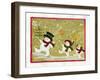 Marching Snowmen-Beverly Johnston-Framed Giclee Print