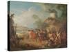 Marching Troops-Jean-Baptiste Joseph Pater-Stretched Canvas